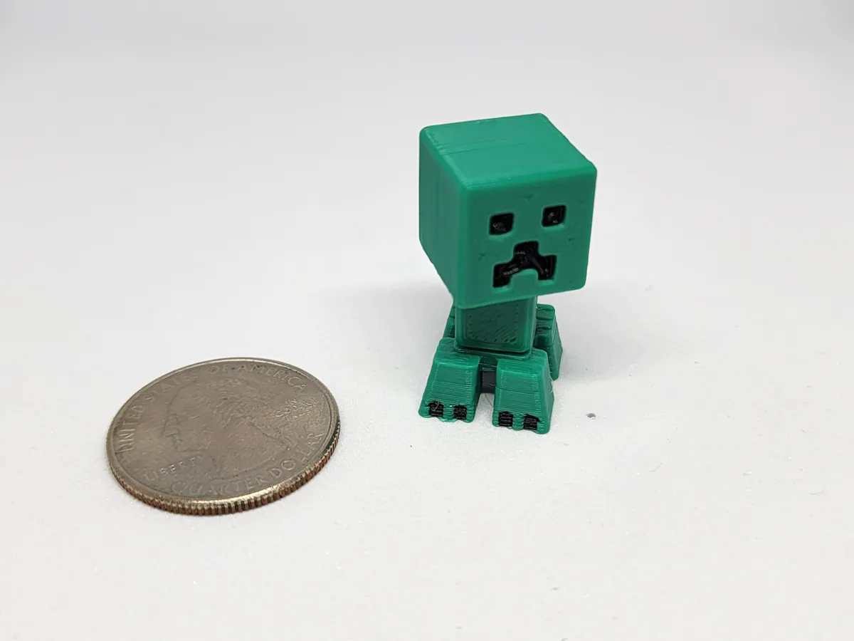 Minecraft-inspire Creeper Mini Figure Kit/Keychain, photo 3 of 4 - Minecraft-inspire Creeper Mini Figure Kit/Keychain Keychains
