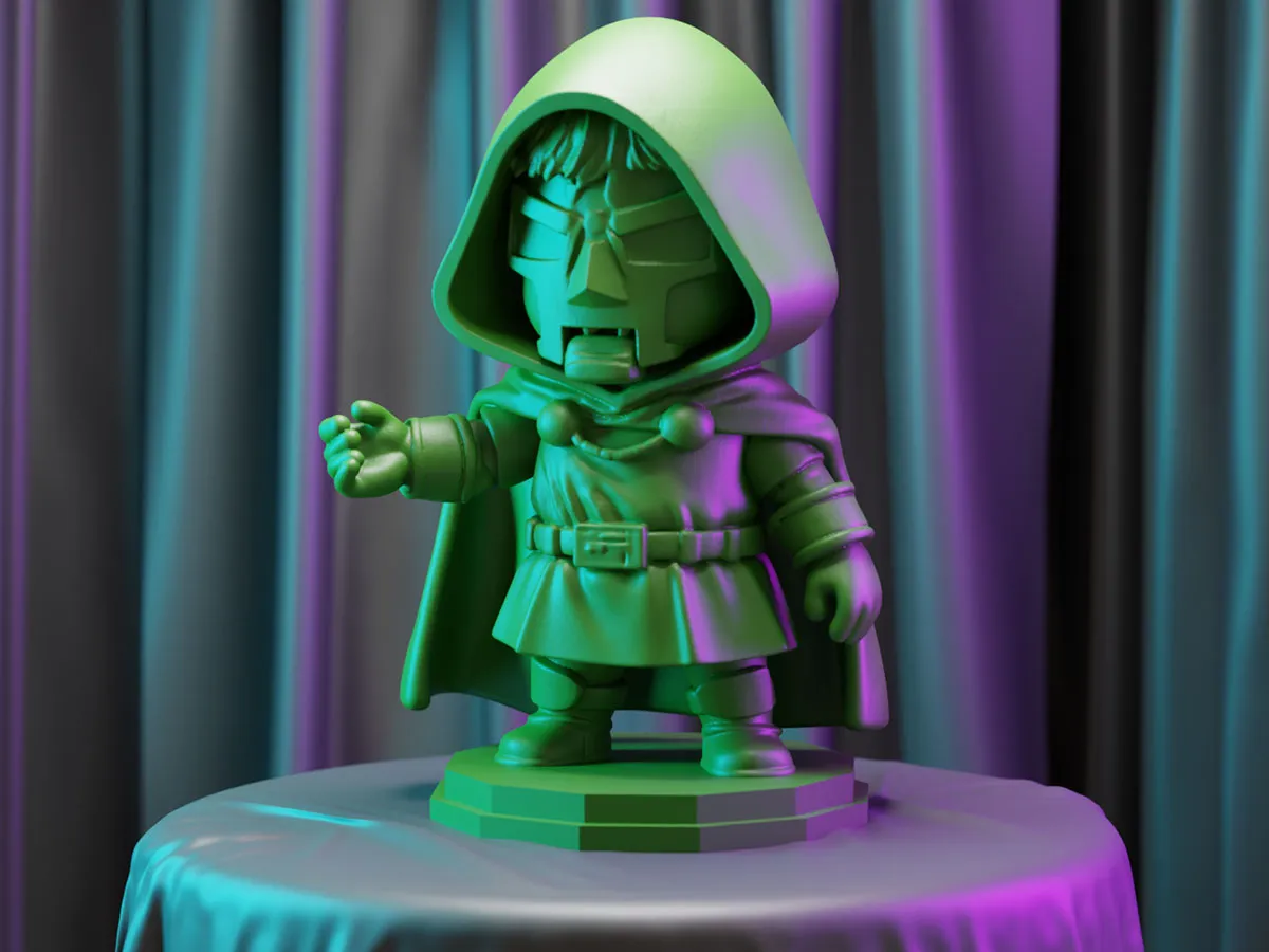 Doctor Doom Inspired Chibi Figure
