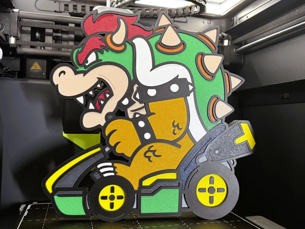 Bowser Kart Wall Art