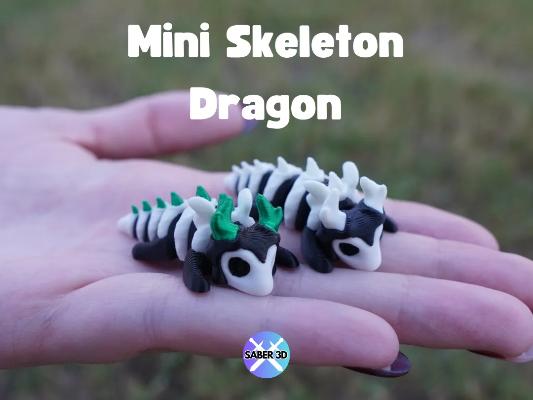 Mini Articulated Skeleton Dragon