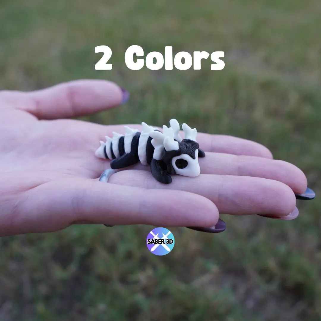 Mini Articulated Skeleton Dragon, photo 4 of 4 - Mini Articulated Skeleton Dragon Fidget & Sensory Toys