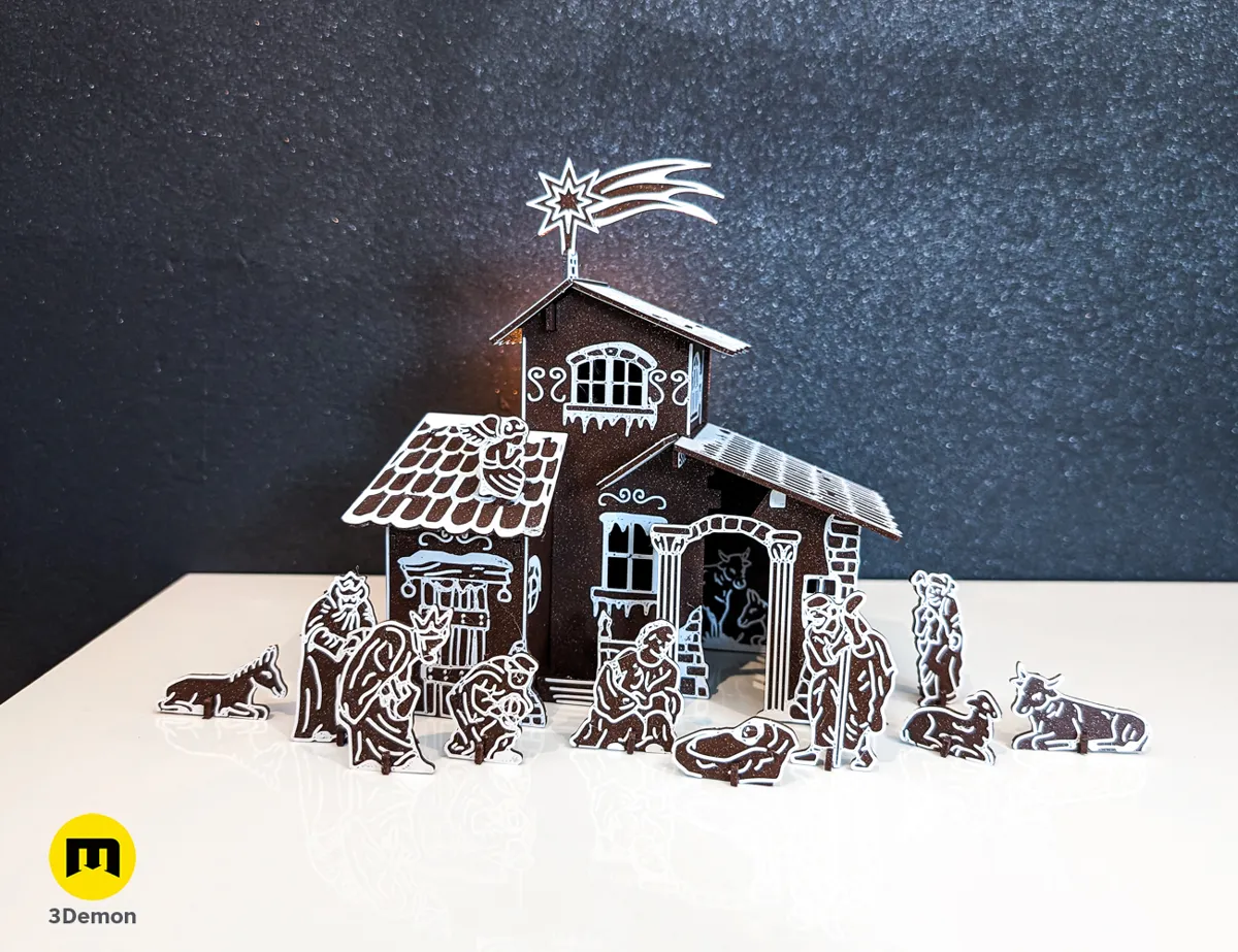 Nativity Scene Bethlehem Kit Card