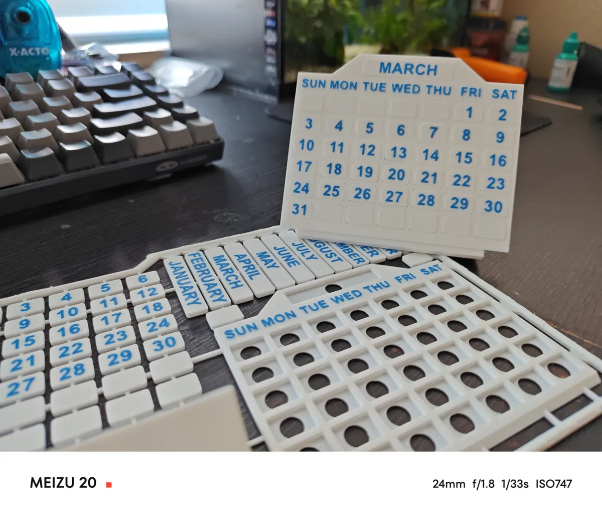 Calendar Kit Card 日历拼装件卡