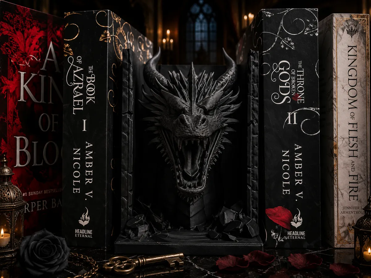 Dragon’s Lair Book Nook, Dark Fantasy Dragon