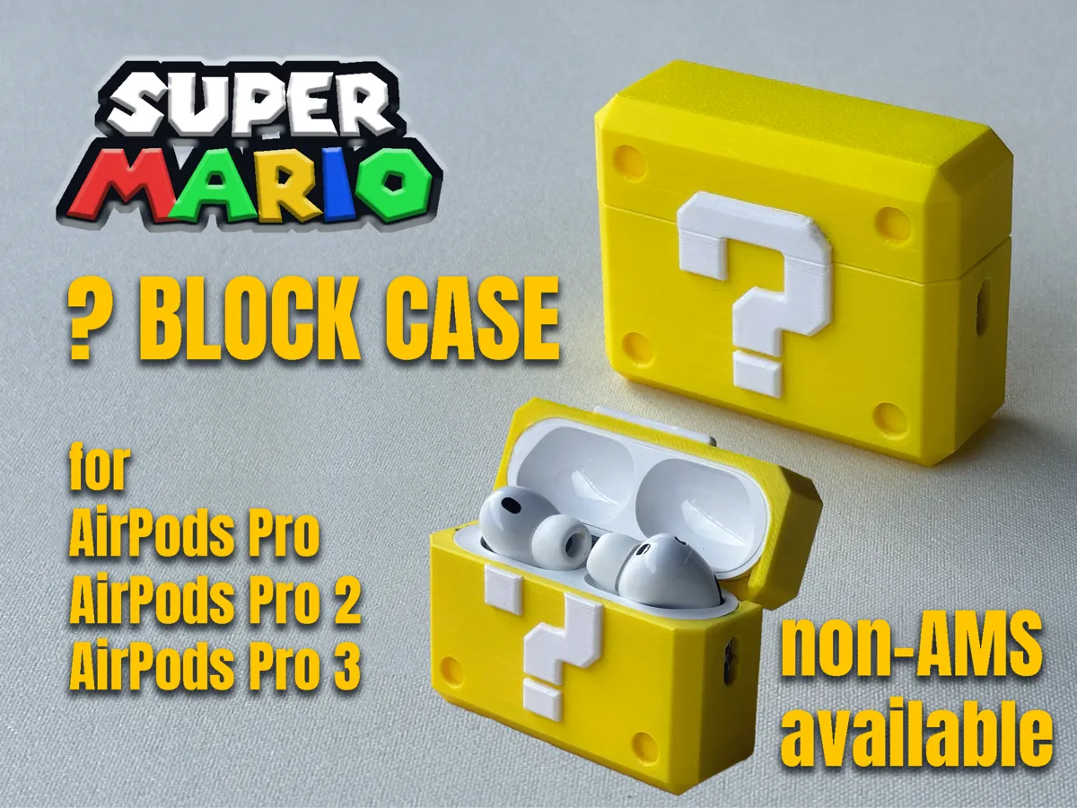 Super Mario ?-Block Case for AirPods Pro | Gen 1-3