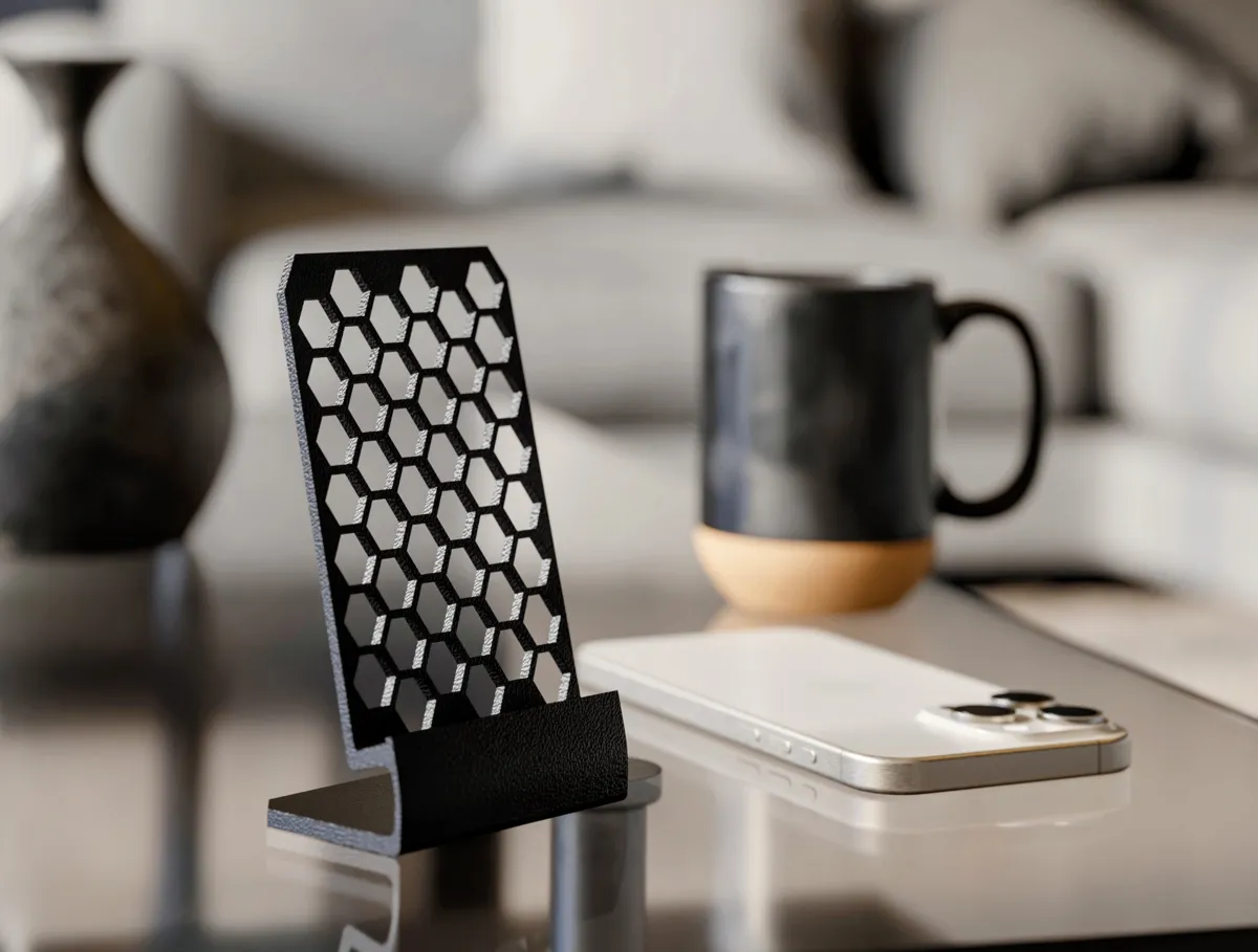 Hexagon Pattern Phone Stand - Office, in stock in India