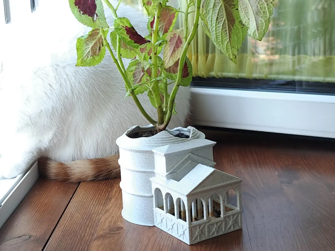 Roman Pantheon inspired Self-watering planter - Self-watering Planters, in stock