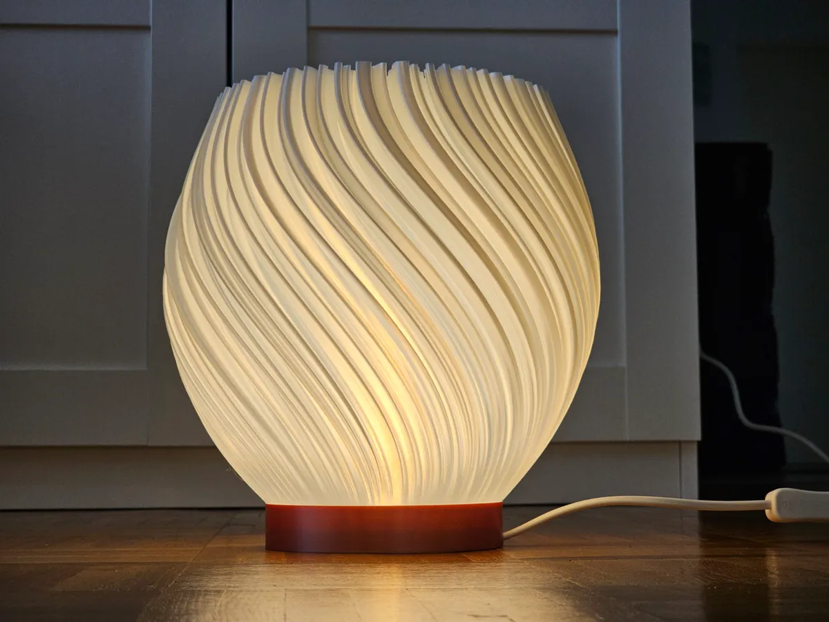 Lamp Pellucid Sweep 25cm (IKEA Fado Base, E14) - Decor, in stock in India