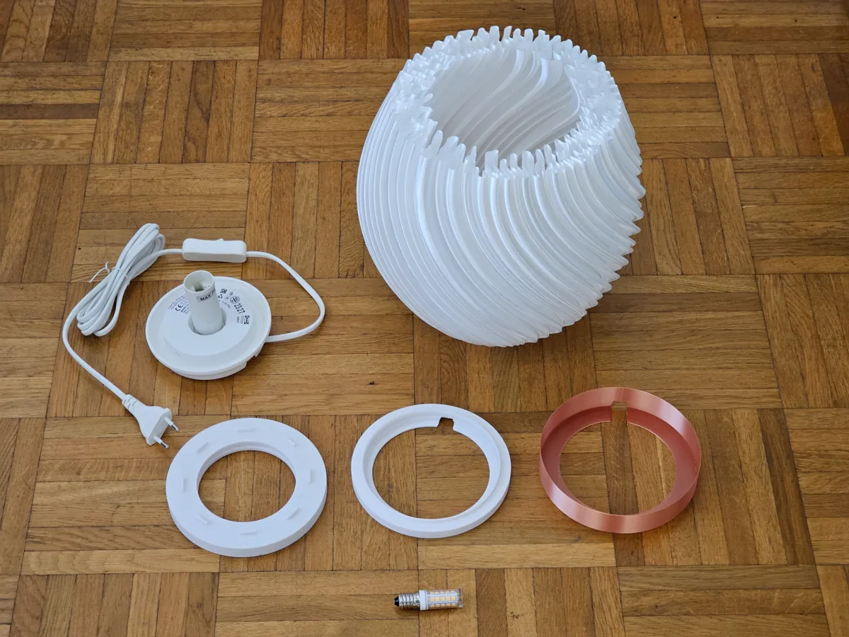 Lamp Pellucid Sweep 25cm (IKEA Fado Base, E14), photo 2 of 3 - Lamp Pellucid Sweep 25cm (IKEA Fado Base, E14) Household