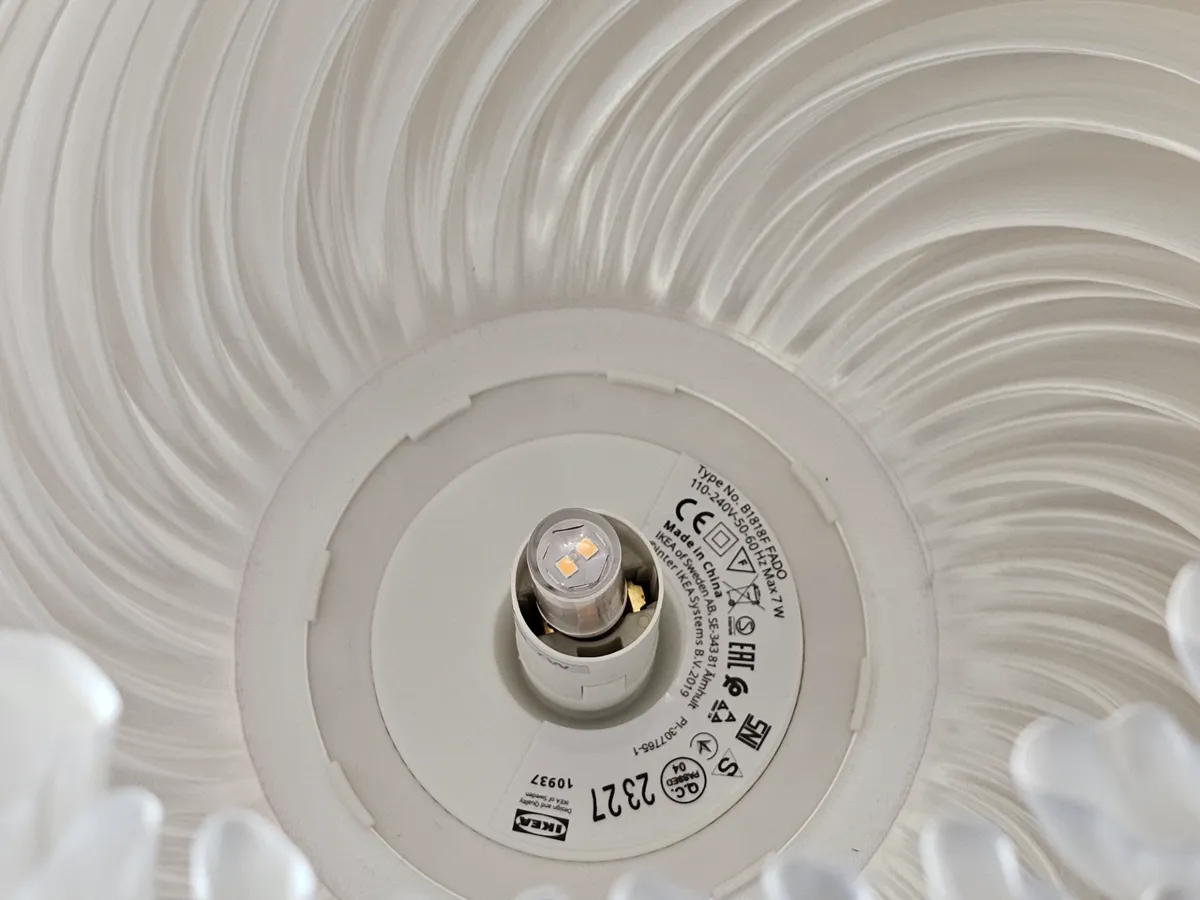 Lamp Pellucid Sweep 25cm (IKEA Fado Base, E14), photo 3 of 3 - Lamp Pellucid Sweep 25cm (IKEA Fado Base, E14) Household