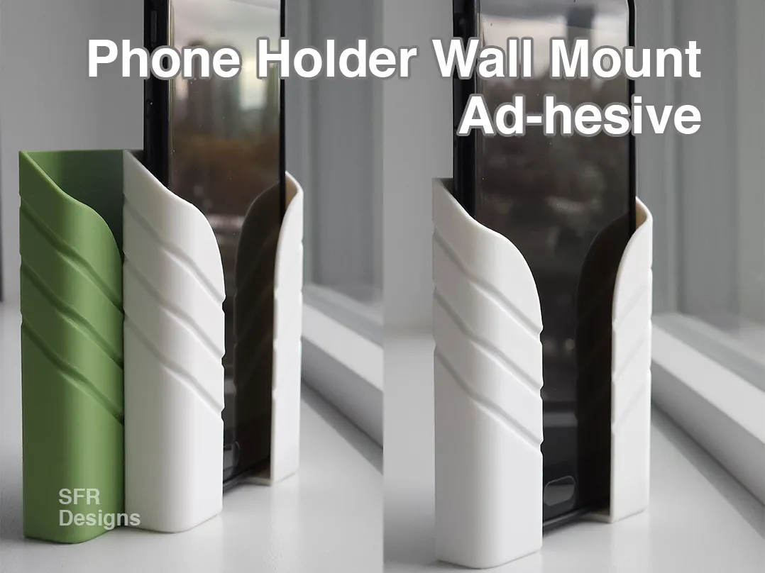 Adhesive Wall Mount Phone Holder - Wall & Bedside Mobile Holders, in stock
