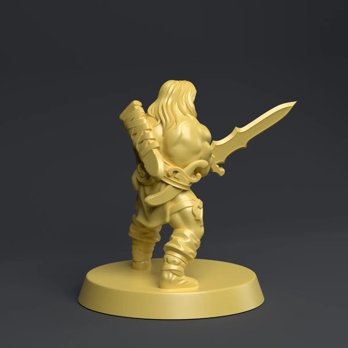 Barbarian Miniature 04, photo 2 of 3 - Barbarian Miniature 04 Miniatures