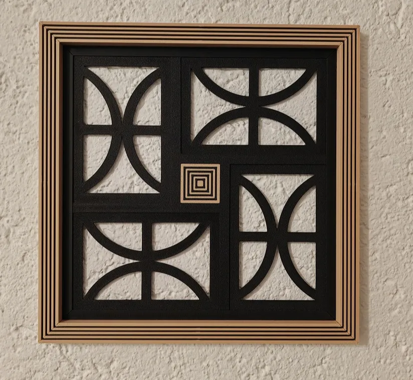 4x Photo frame - Modern acoustic panel look - Decor, in stock in India