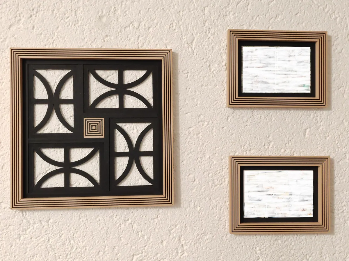 4x Photo frame - Modern acoustic panel look, photo 2 of 2 - 4x Photo frame - Modern acoustic panel look Household