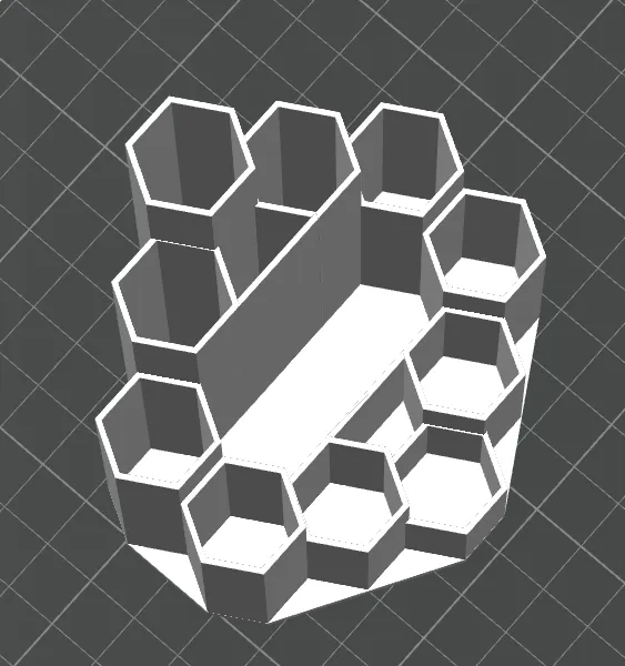 desk organizer hexagon, photo 3 of 4 - desk organizer hexagon Generative Art