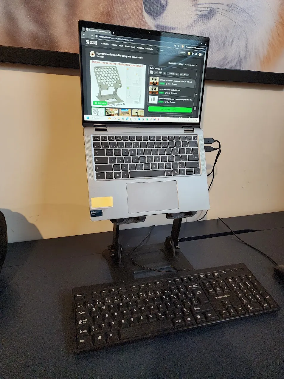 Ergonomic and adjustable laptop and tablet stand - Office, in stock in India