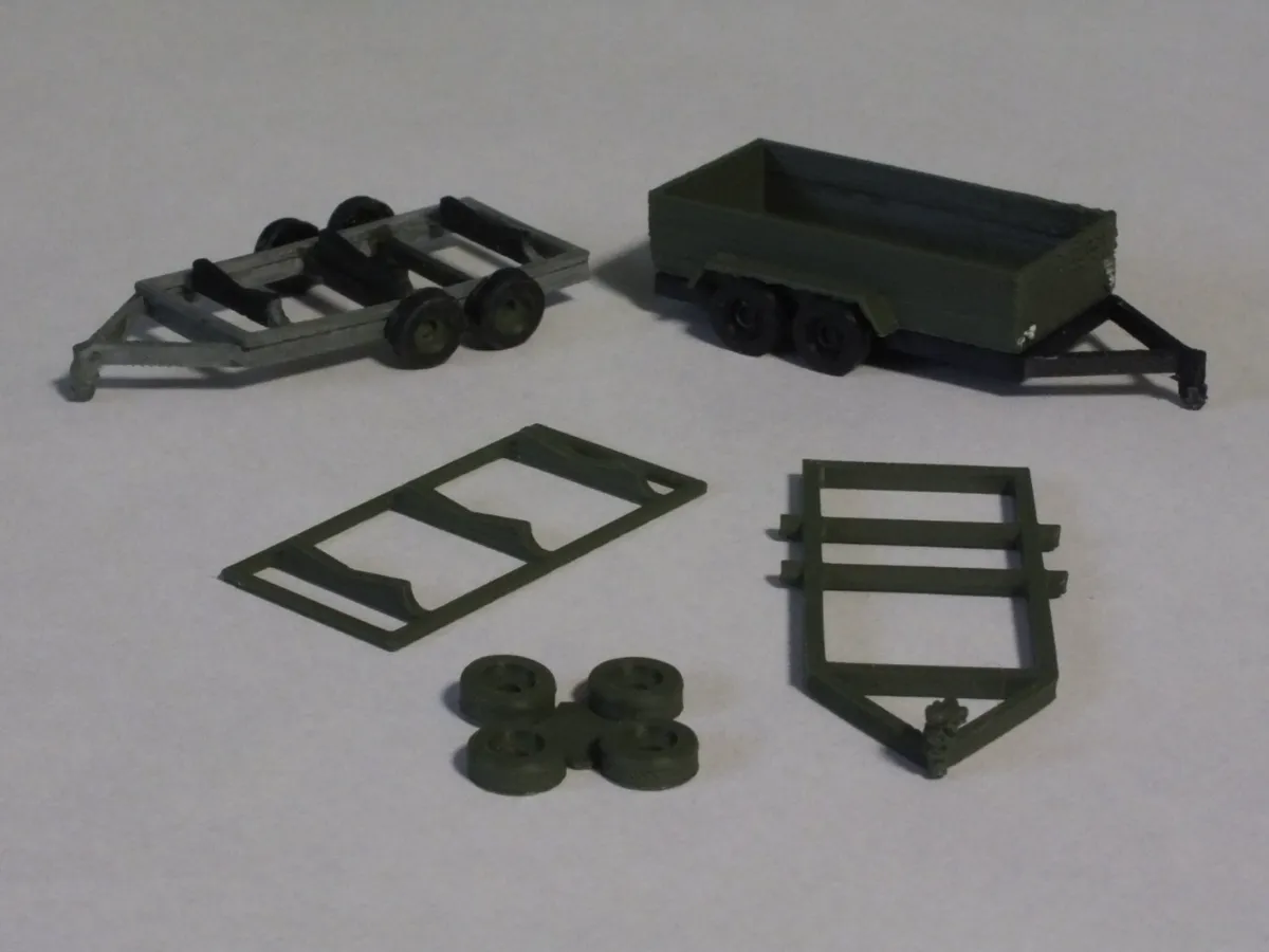 HO scale Trailer with Boat Adapter