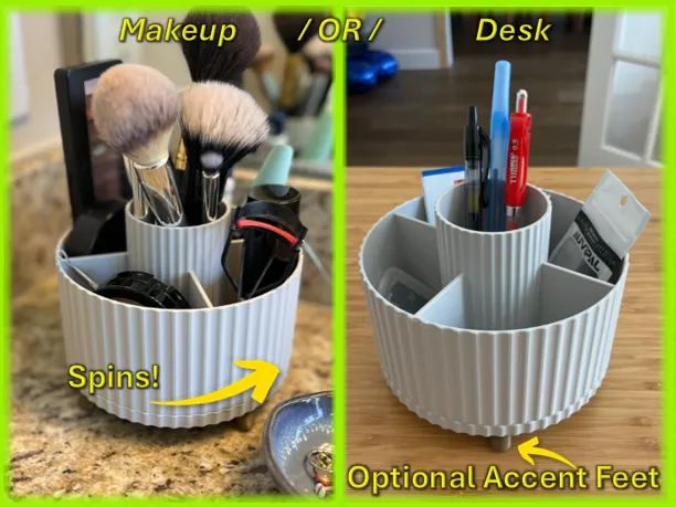 Desk or Bathroom Makeup Countertop Organizer
