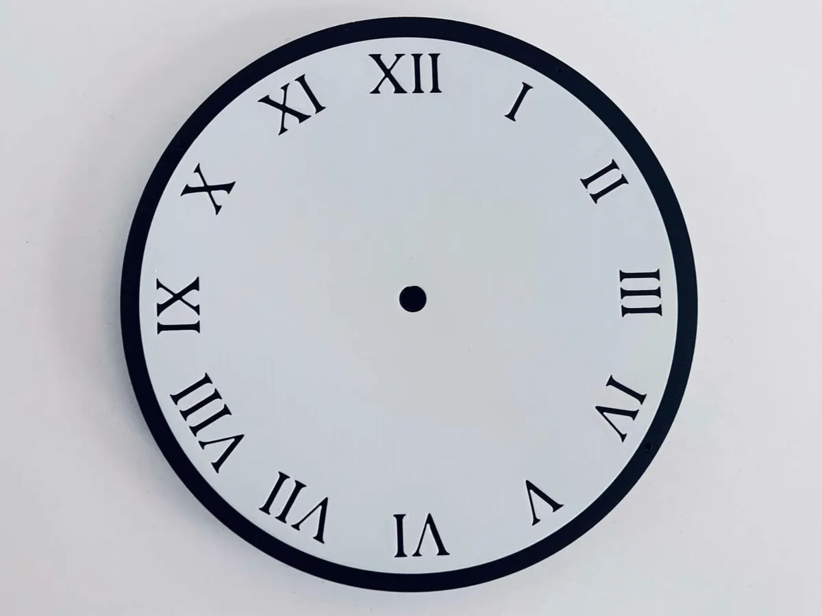 Customizable Clock Simple Pick Your Color and Font, photo 4 of 4 - Customizable Clock Simple Pick Your Color and Font Home Decor Items