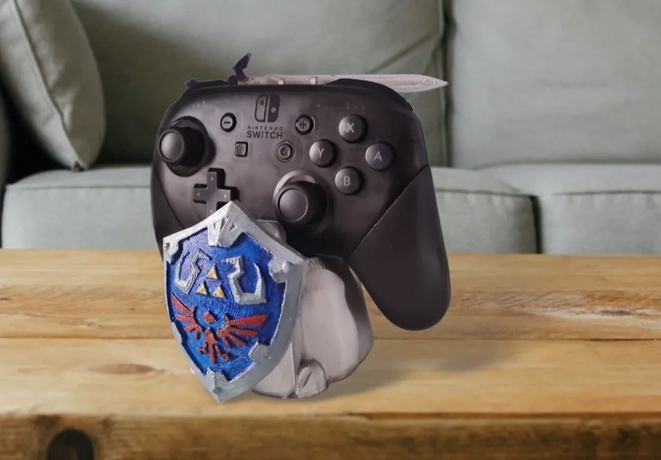 Zelda Themed Controller Stand, photo 4 of 4 - Zelda Themed Controller Stand Gaming Accessories