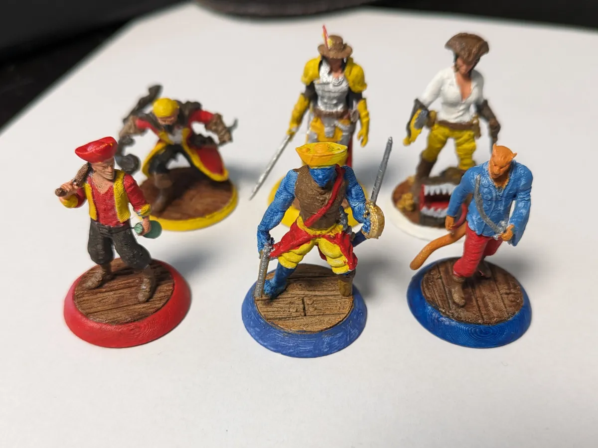 DnD miniatures Pirates and Sailors