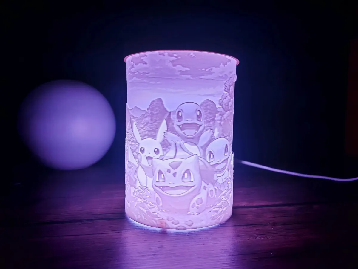 Pokémon Starters - Circular Lamp Led Kit 001 - Character & Anime Lamps, in stock