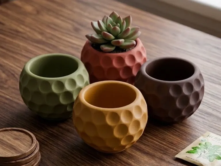 Organic Textured Mini Planter