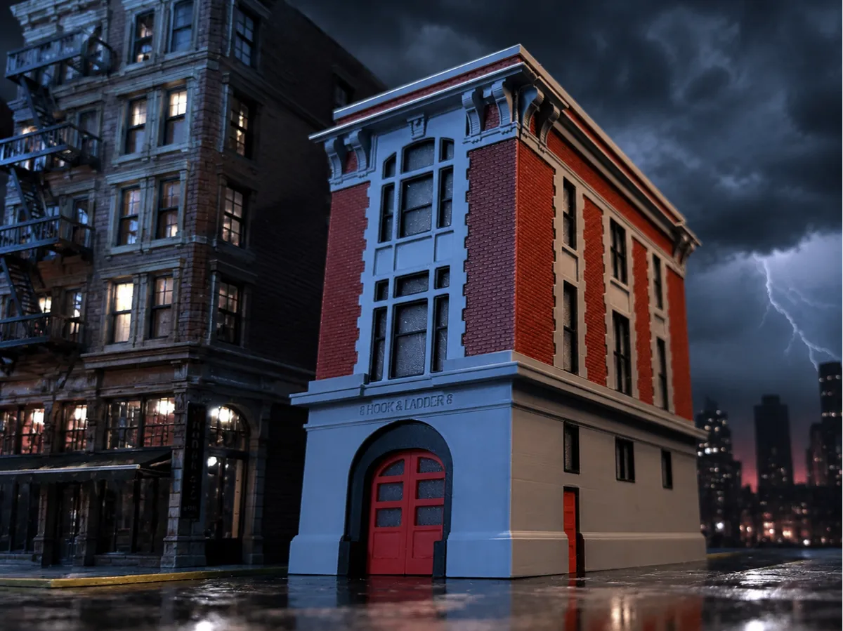 Ghost Busters, Fire Station #8, HO Scale