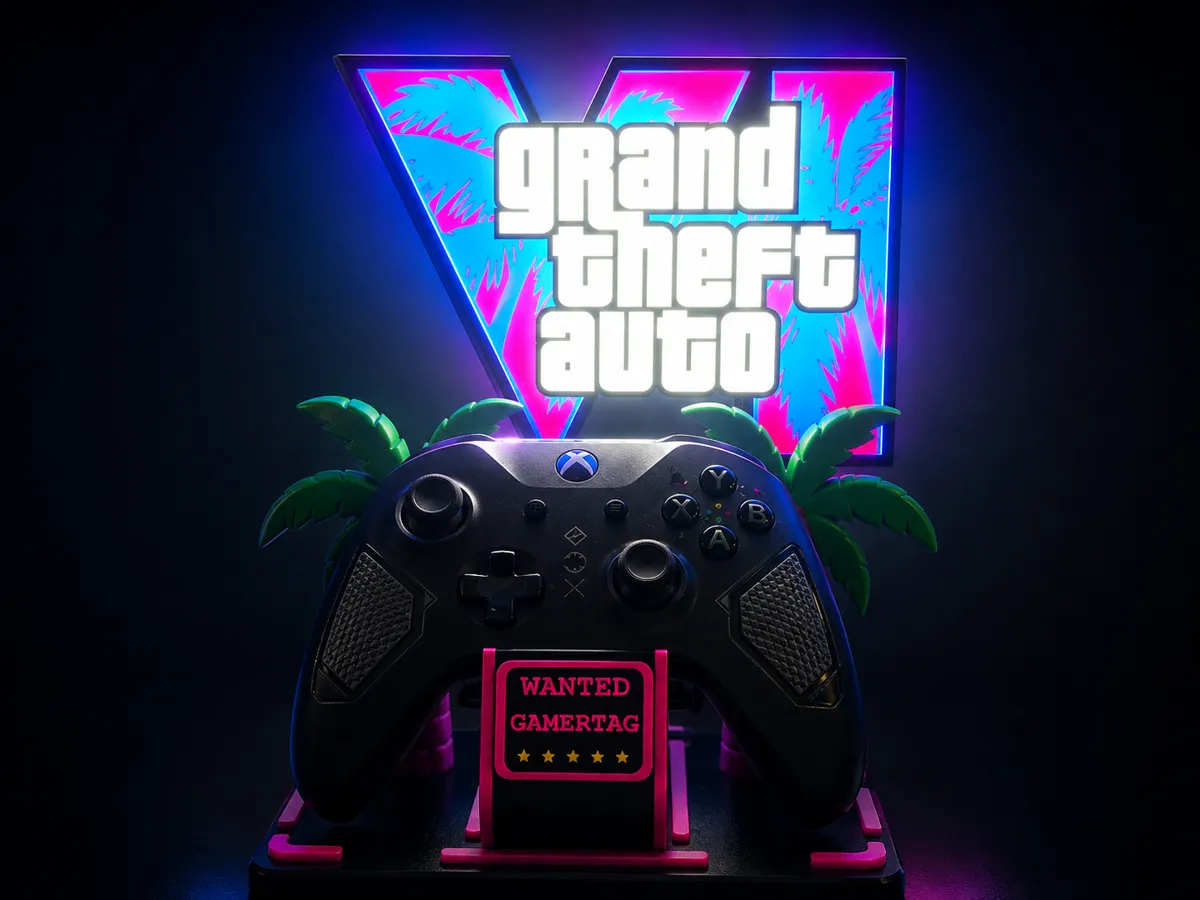 GTA VI Universal PS5 & Xbox Controller Stand, photo 3 of 4 - GTA VI Universal PS5 & Xbox Controller Stand Gaming Accessories