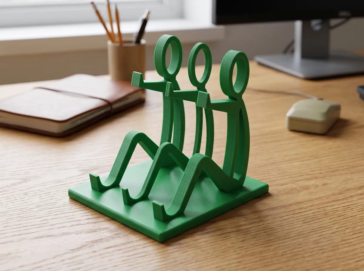 Conceptual Stick Figure Tablet & Phone Holder, photo 3 of 3 - Conceptual Stick Figure Tablet & Phone Holder Household