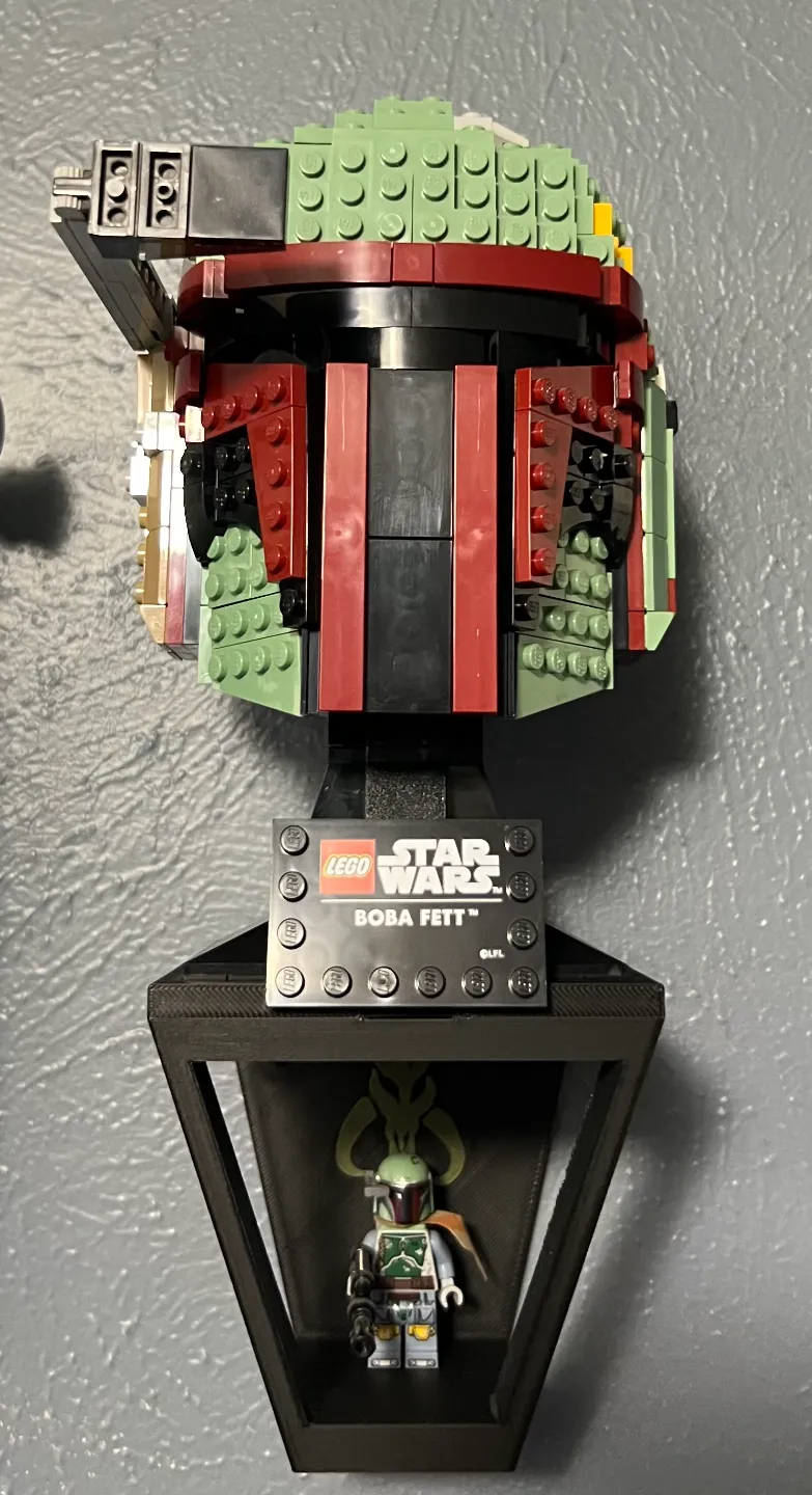 Star Wars Brick Helmet Display - Boba Fett
