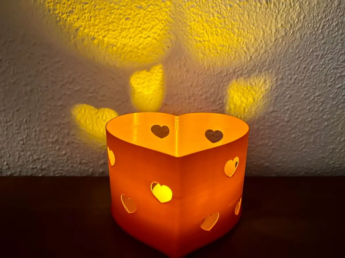 Valentine Hearts Candle