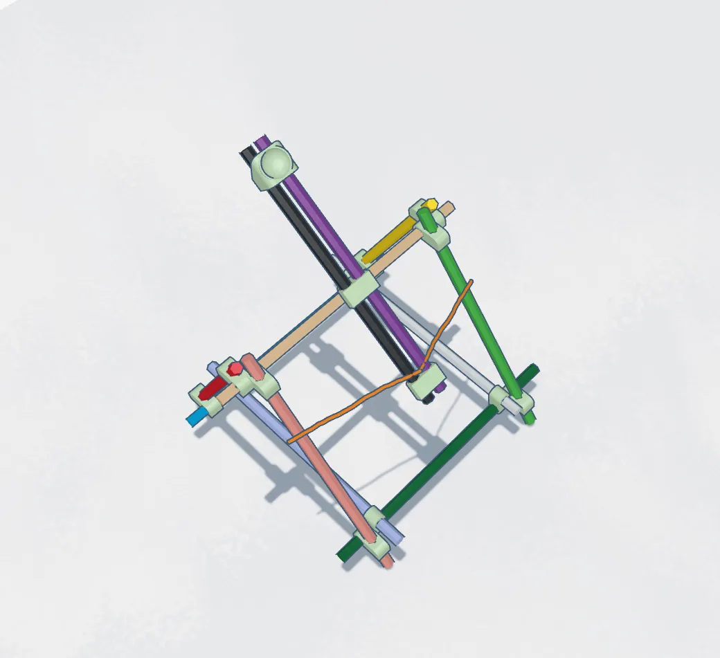 Functional Catapult Made from Pencils, photo 3 of 4 - Functional Catapult Made from Pencils Desk & Office