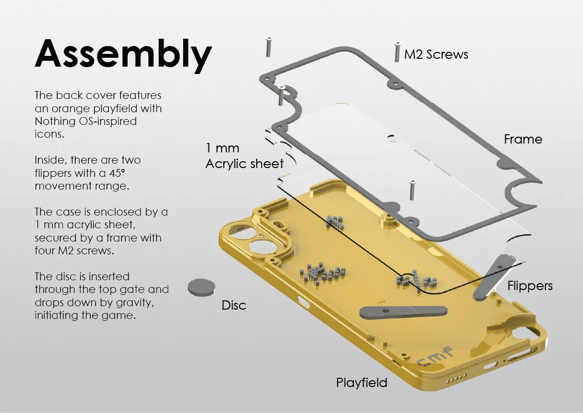 Pinball Back Cover - CMF Phone 1, photo 2 of 3 - Pinball Back Cover - CMF Phone 1 Mobile & Device Accessories