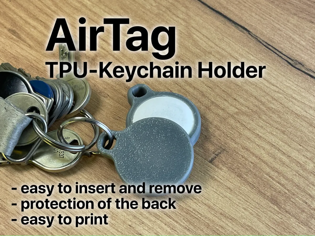 AirTag TPU Keychain Holder - Tool & EDC Keychains, in stock in India