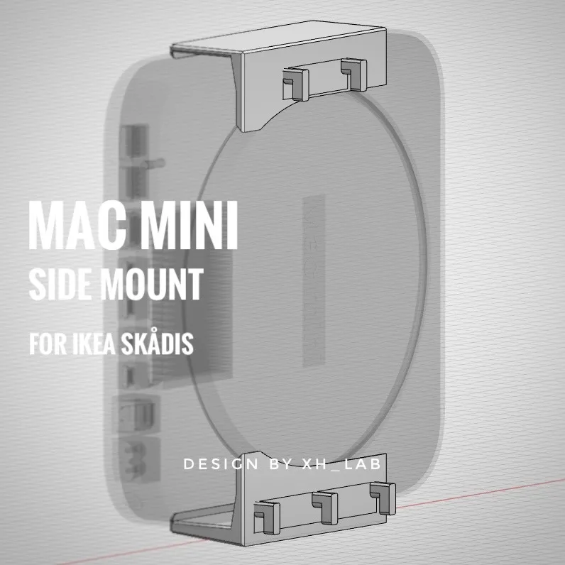 IKEA SKADIS Mac Mini Side Mount, photo 3 of 4 - IKEA SKADIS Mac Mini Side Mount Storage & Organisation