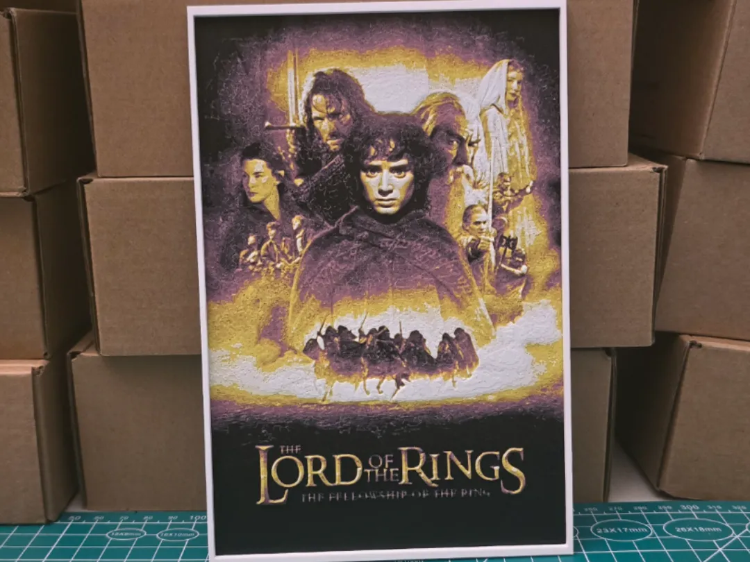 Lord of the Rings The Fellowship of the Ring Art - Photo Art & Lithophanes, in stock in India