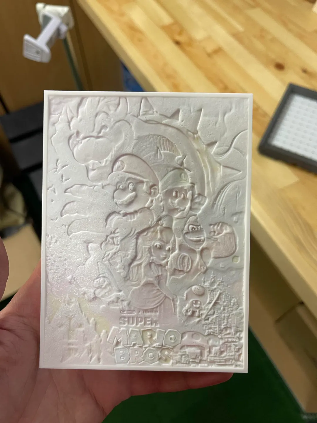 Super Mario Bros Lithophane CMYK, photo 3 of 4 - Super Mario Bros Lithophane CMYK Home Decor Items