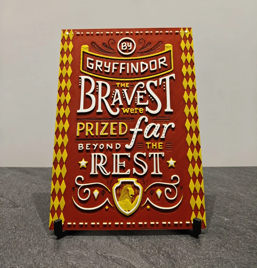 Hueforge Harry Potter Hogwarts Gryffindor - Photo Art & Lithophanes, in stock in India