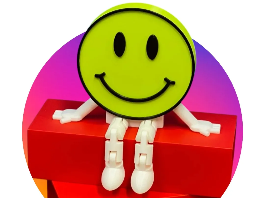 Articulated Smiley Face - Sculptures, in stock in India