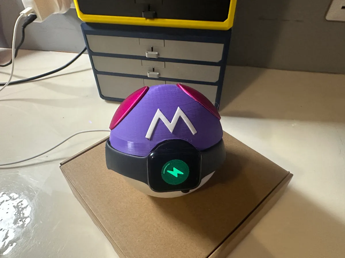 Pokemon MasterBall Apple Watch charging stand, photo 2 of 4 - Pokemon MasterBall Apple Watch charging stand Household