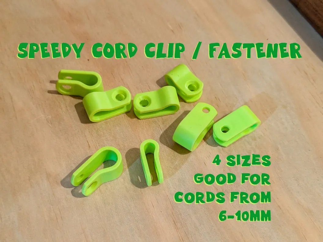 Speedy Cord Clip/Fastener (For 6-10mm Cord/Cable) - Electronics, in stock in India