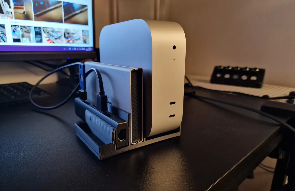Apple Mac mini M4 vertical holder with HUB+SSD - PC, GPU & Fan Accessories, in stock