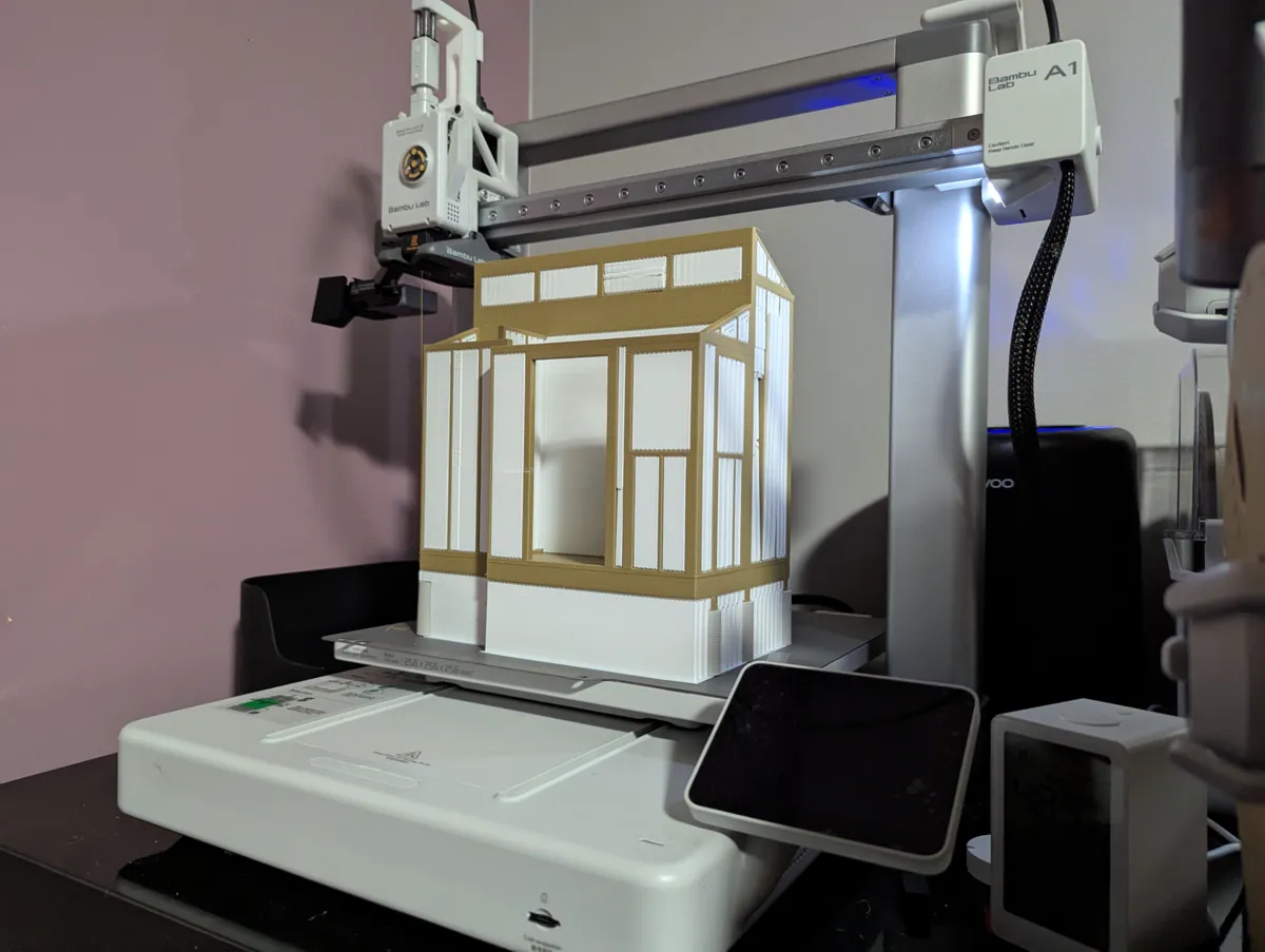 1:20 Model | 100 Sq Ft Tiny Home Frame With Roof, photo 4 of 4 - 1:20 Model | 100 Sq Ft Tiny Home Frame With Roof Miniatures
