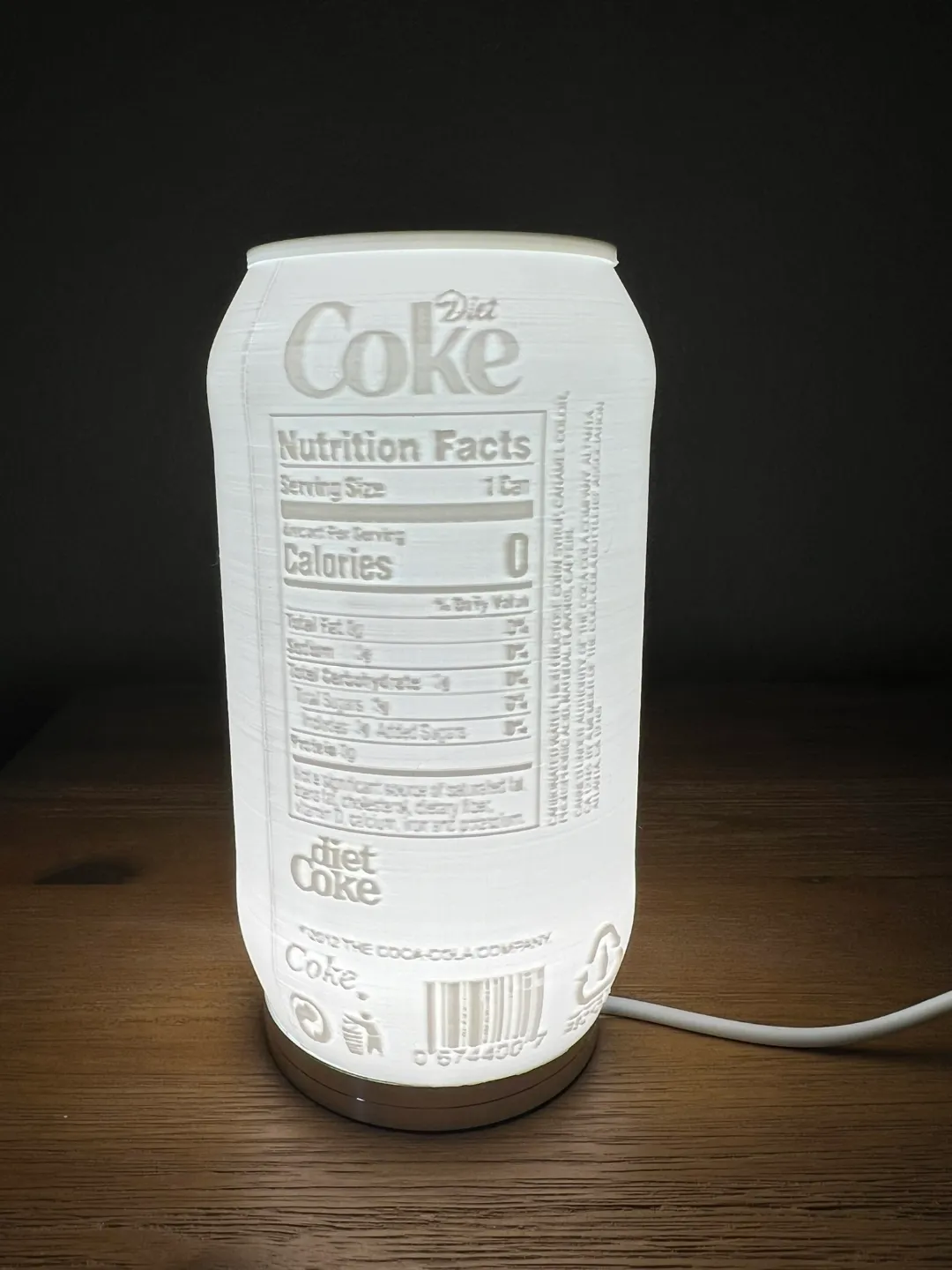 Diet Coke Can (Tea Light & Lamp Kit compatible), photo 3 of 3 - Diet Coke Can (Tea Light & Lamp Kit compatible) Household