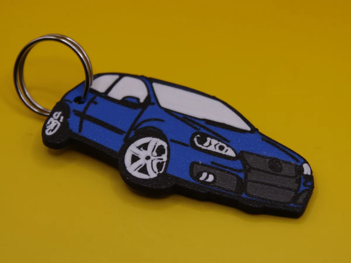 Car keychain Volkswagen golf 5 - side - Car Brand Keychains, in stock
