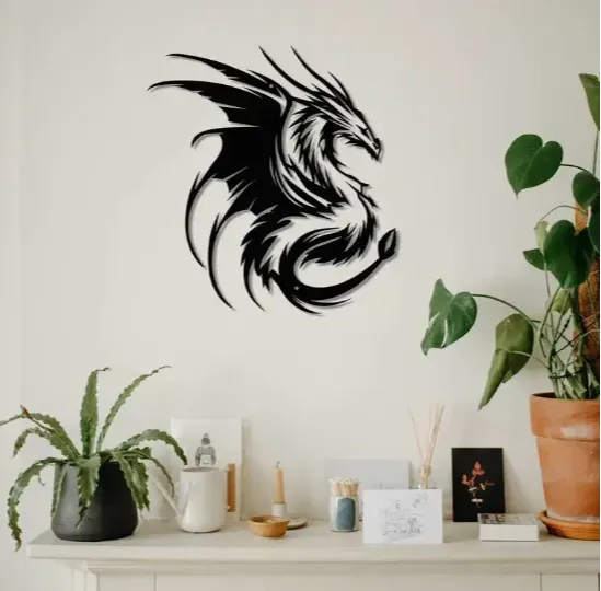 Dragon Wall Art - Animal & Wildlife Wall Art, in stock in India