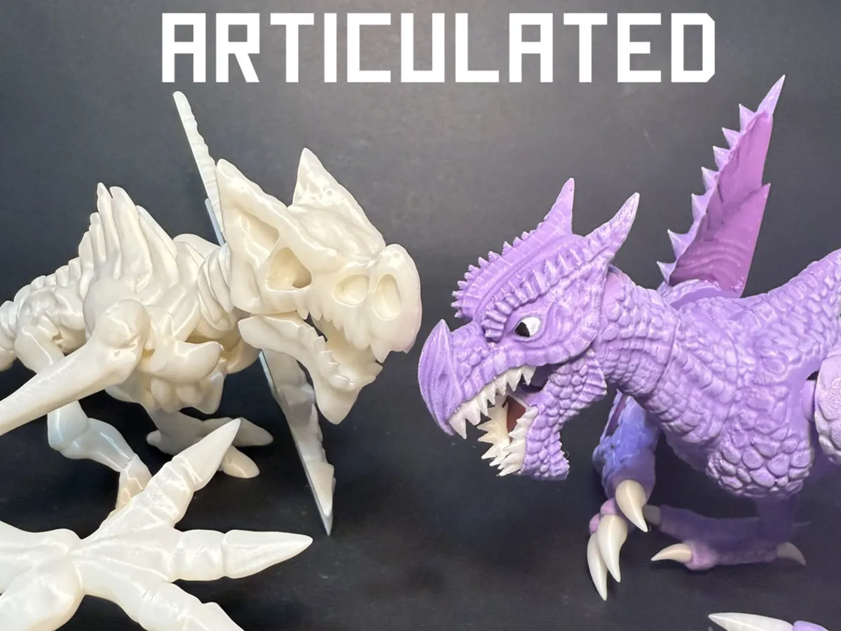 Articulated Realistic Aero-dactyl + Skeleton