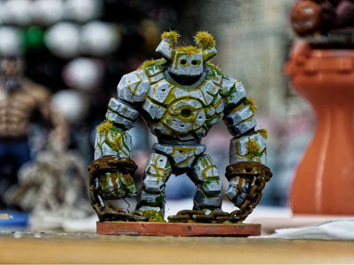 stone golem DnD miniature