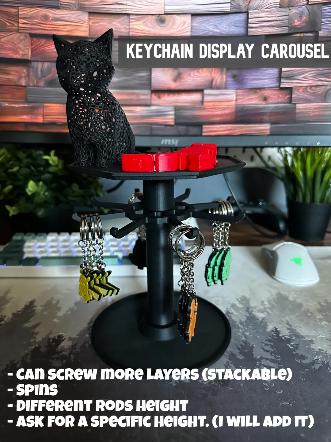 Keychain Display Carousel